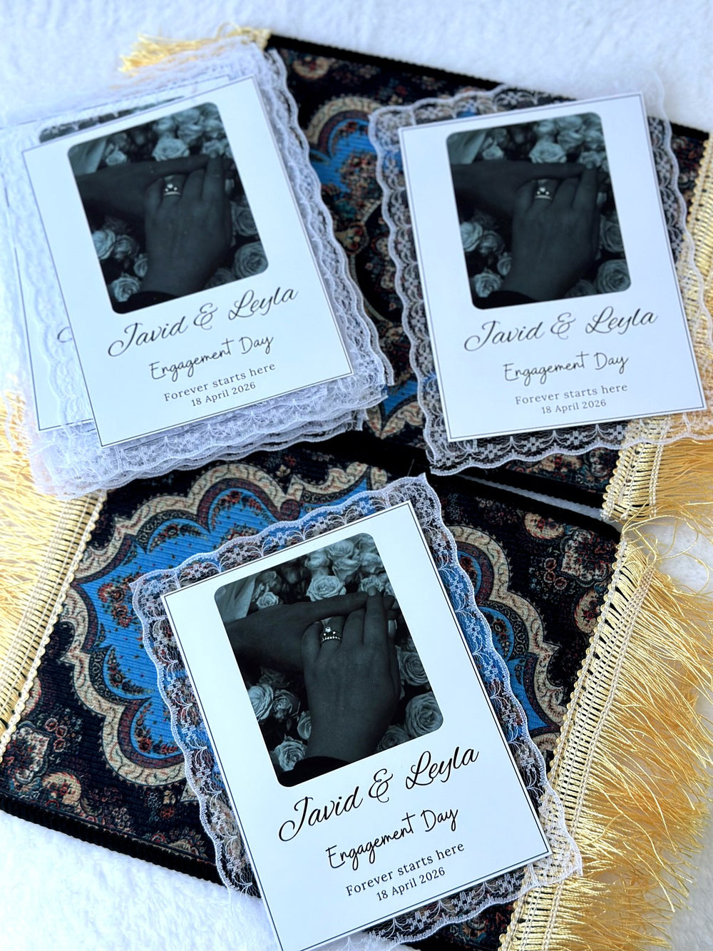 Star Engagement Favor Cards — Chocoodad Baku