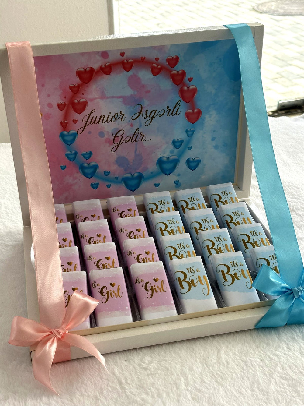 Baby Shower | Gender Reveal Party (24 chocolates in Box) — Chocoodad Baku