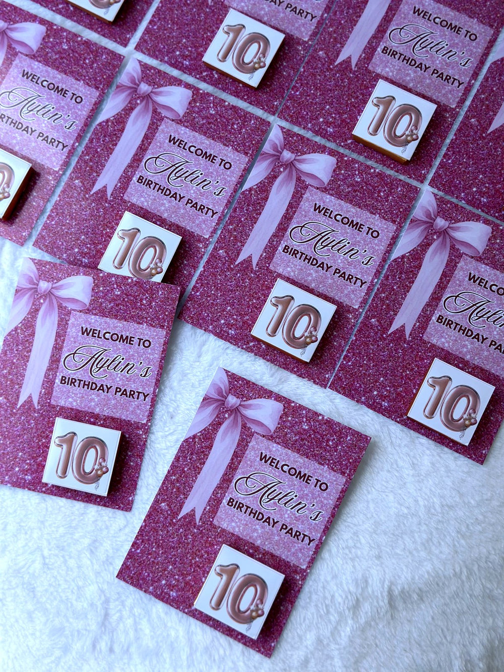 Birthday Favor Cards – Personalized Chocolate — Chocoodad Baku