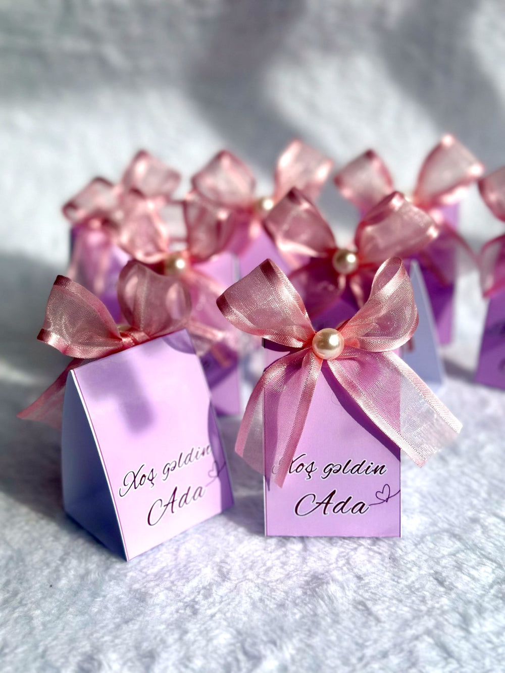 Rose Baby Welcome Favor Cards – Personalized Chocolate — Chocoodad Baku