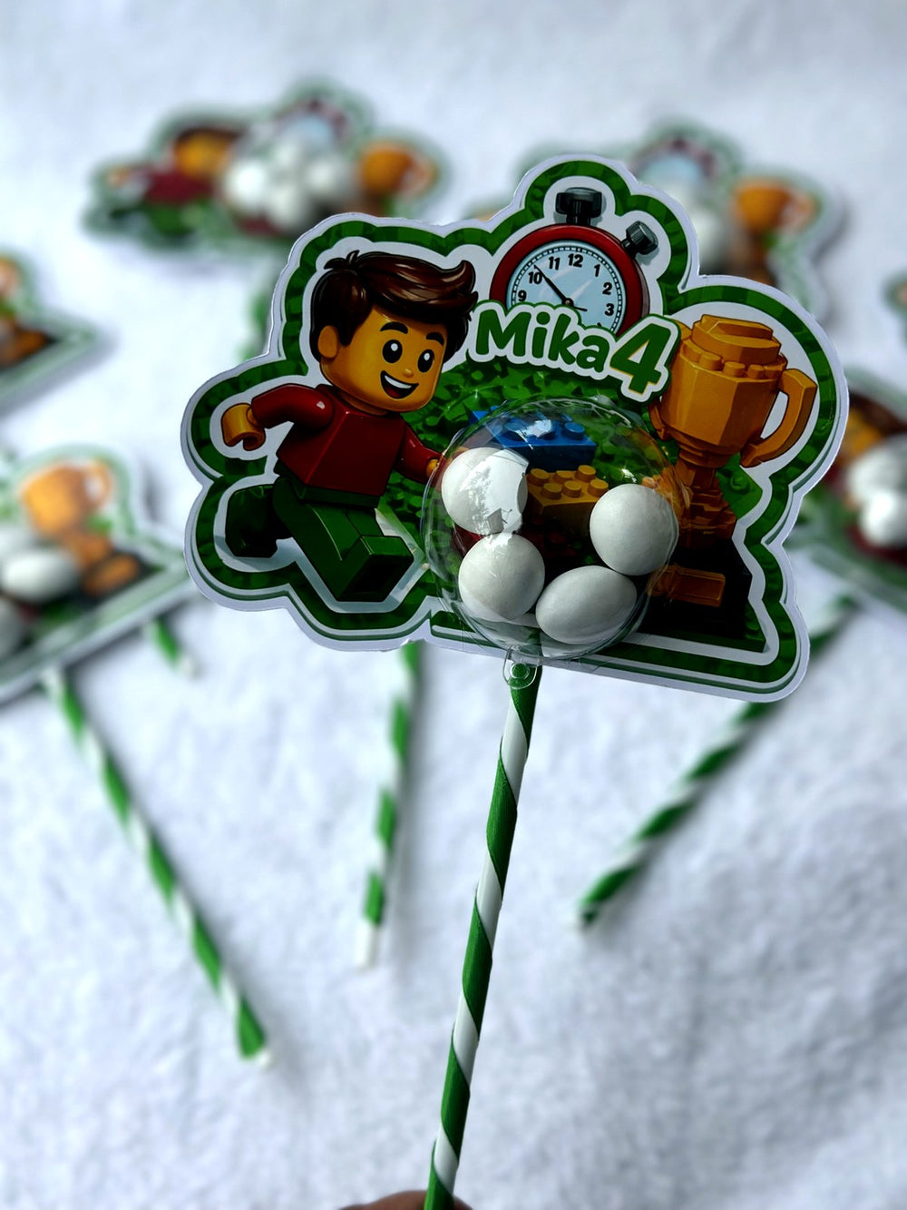LEGO 4th Birthday Favor Cards – Personalized Chocolate — Chocoodad Baku