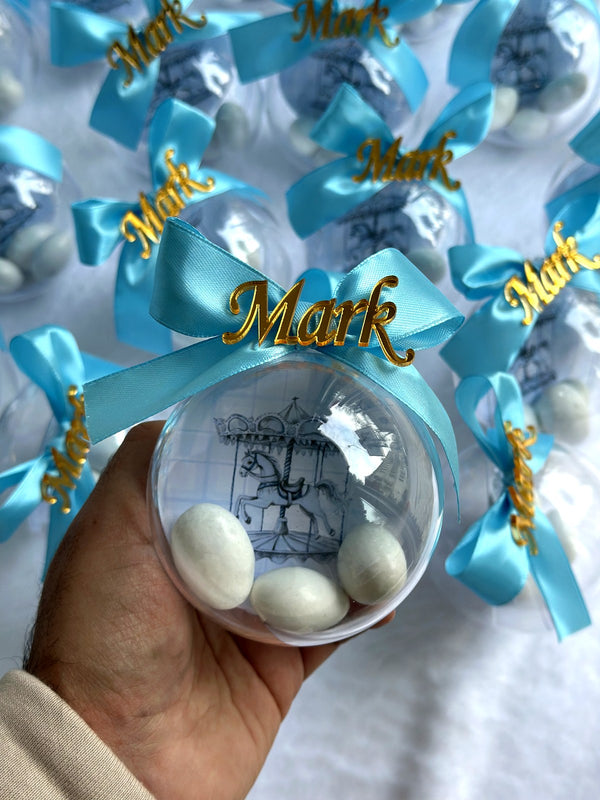 Carousel Themed Welcome Baby Boy Chocolates – Personalized Chocolate — Chocoodad Baku