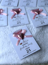 21st Birthday Favor Chocolate Cards – Personalized Chocolate — Chocoodad Baku