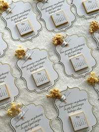 Dried Flower Engagement Favor Chocolate Cards – Personalized Chocolate — Chocoodad Baku