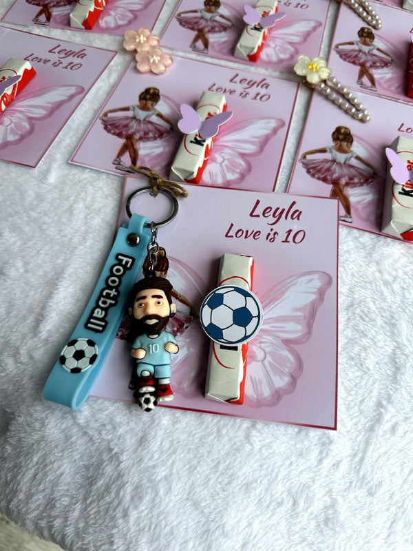 Butterfly 10th Birthday Favor Cards in Kinder Chocolate — Chocoodad Baku
