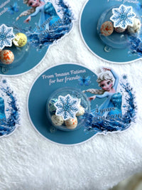 Frozen Elsa Birthday Favor Cards – Personalized Chocolate — Chocoodad Baku