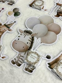 Safari designed Baby Welcome Favor Cards – Personalized Chocolate — Chocoodad Baku