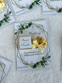 Wedding Favor Chocolate Cards – Personalized Chocolate — Chocoodad Baku