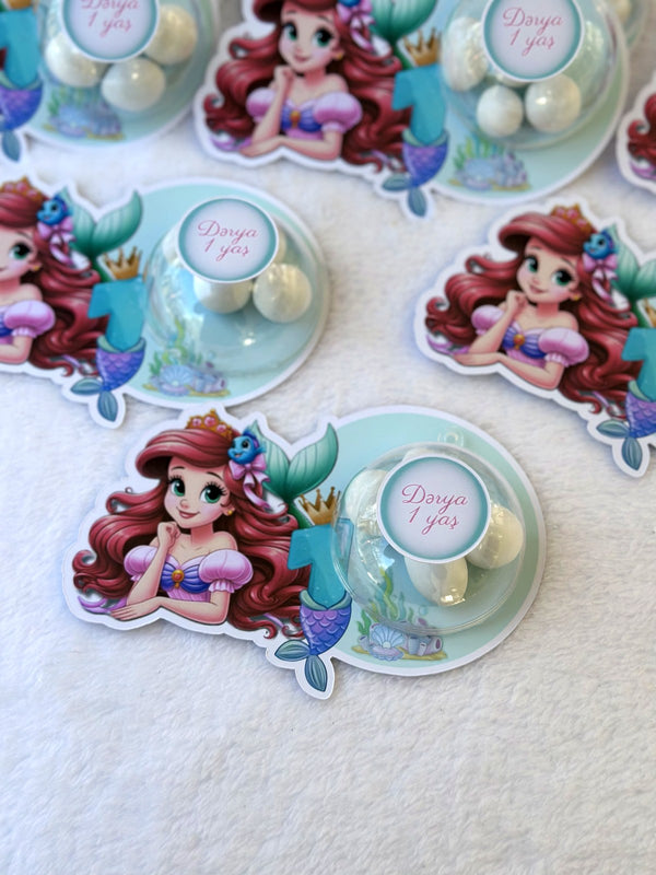 Birthday Favor Chocolate Cards in Ariel Design – Personalized Chocolate — Chocoodad Baku