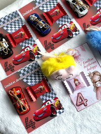 Lightning McQueen Birthday Favor Cards – Personalized Chocolate — Chocoodad Baku