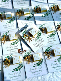 Engagement Favor Cards – Personalized Chocolate — Chocoodad Baku