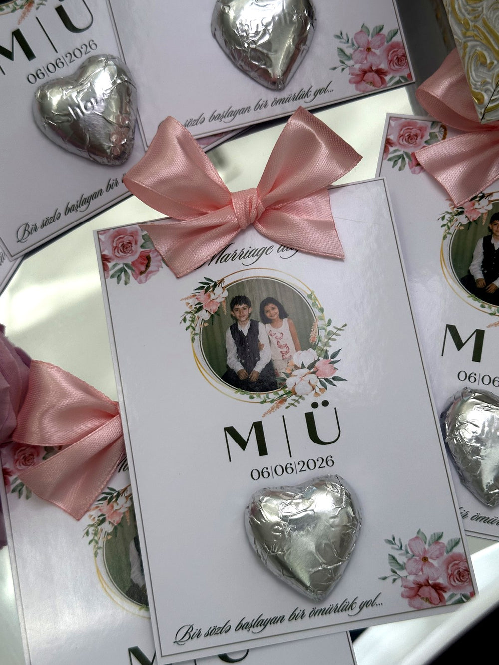 Engagement Favor Chocolate Cards – Personalized Chocolate — Chocoodad Baku