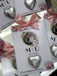 Engagement Favor Chocolate Cards – Personalized Chocolate — Chocoodad Baku