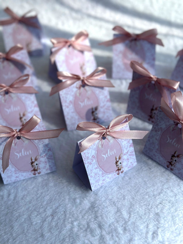 Bunny Baby Welcome Favor Cards – Personalized Chocolate — Chocoodad Baku