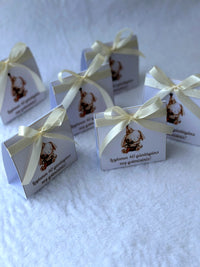 Bunny 40-Day Baby Favor Cards – Personalized Chocolate – Design 2 — Chocoodad Baku