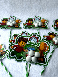 LEGO 4th Birthday Favor Cards – Personalized Chocolate — Chocoodad Baku