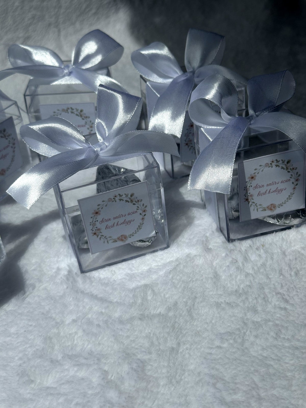 Floral Wedding Favor Cards – Personalized Chocolate – Design 2 — Chocoodad Baku
