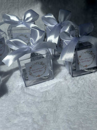 Floral Wedding Favor Cards – Personalized Chocolate – Design 2 — Chocoodad Baku