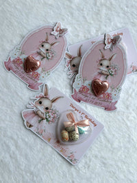 Bunny 1st Birthday Favor Cards – Personalized Chocolate — Chocoodad Baku