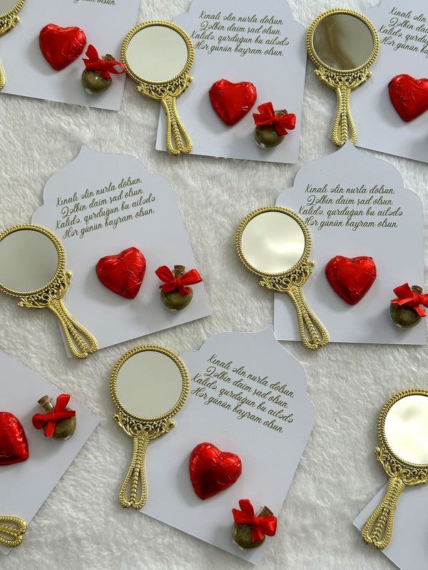 Heart Henna Night Favor Cards – Personalized Chocolate — Chocoodad Baku