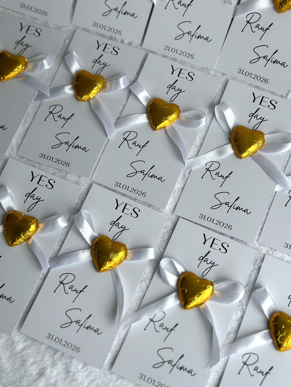 Engagement & Yes Day Chocolate Favor Cards – Personalized Chocolate — Chocoodad Baku