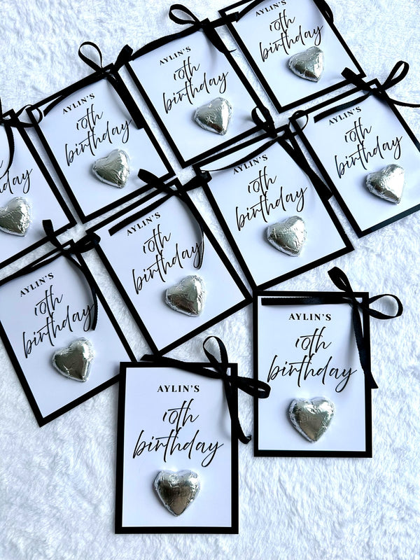 Heart Shaped Chocolate for 10th Birthday – Personalized Chocolate — Chocoodad Baku
