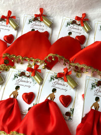 Heart Henna Night Favor Cards – Personalized Chocolate – Design 2 — Chocoodad Baku