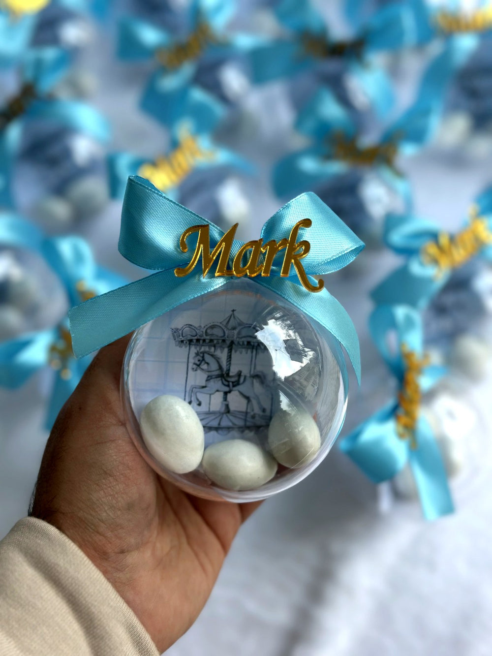 Carousel Themed Welcome Baby Boy Chocolates – Personalized Chocolate — Chocoodad Baku