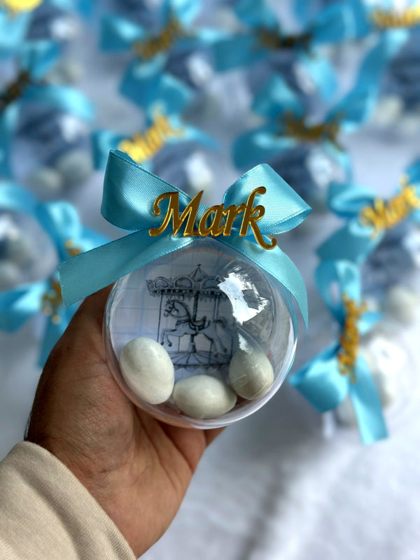 Carousel Themed Welcome Baby Boy Chocolates – Personalized Chocolate — Chocoodad Baku