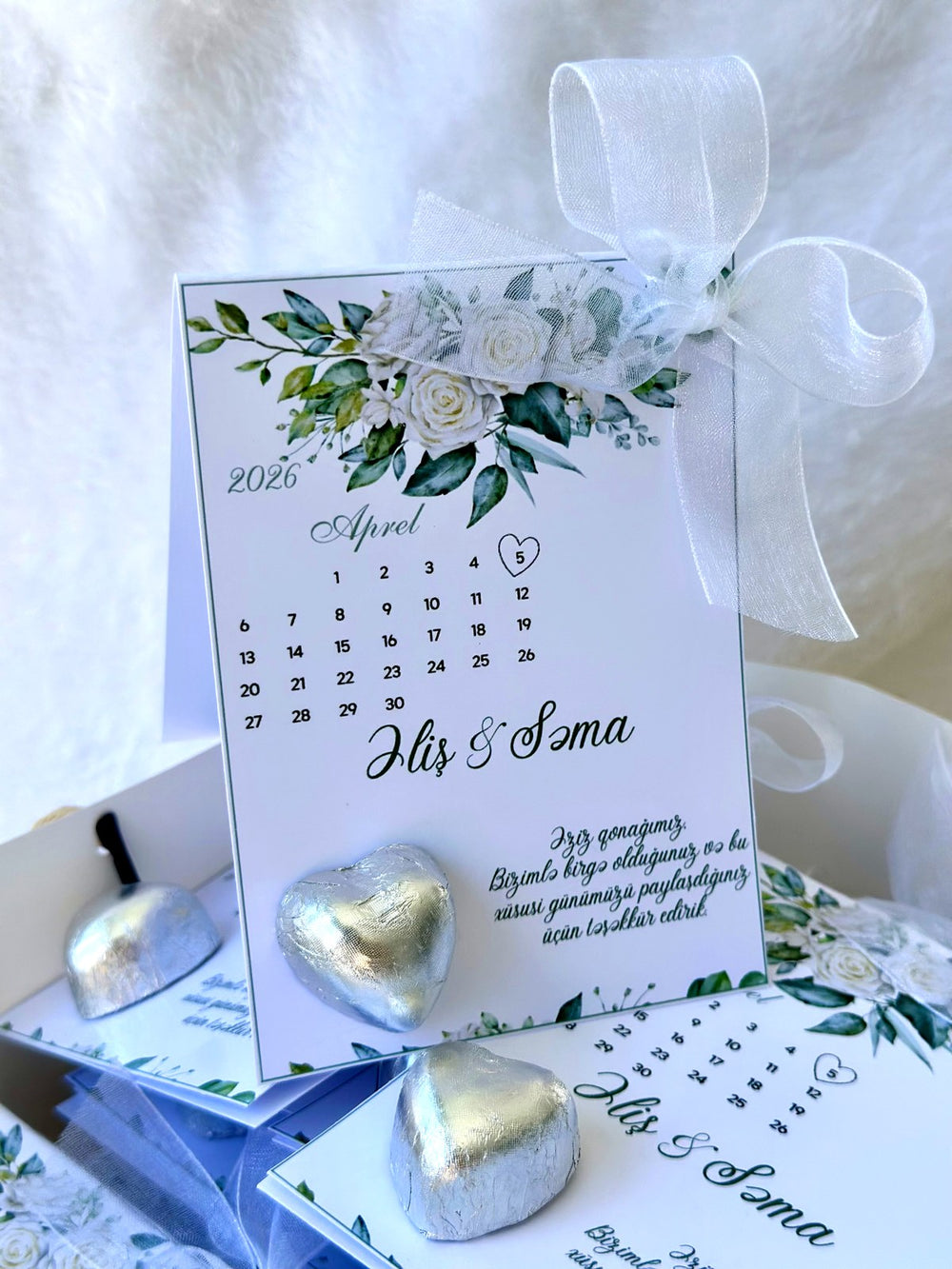 Floral Wedding & Engagement Chocolate Cards – Personalized Chocolate — Chocoodad Baku