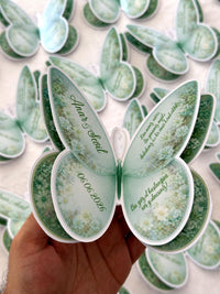 Butterfly Wedding Favor Cards – Personalized Chocolate — Chocoodad Baku