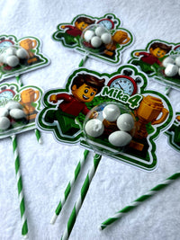 LEGO 4th Birthday Favor Cards – Personalized Chocolate — Chocoodad Baku
