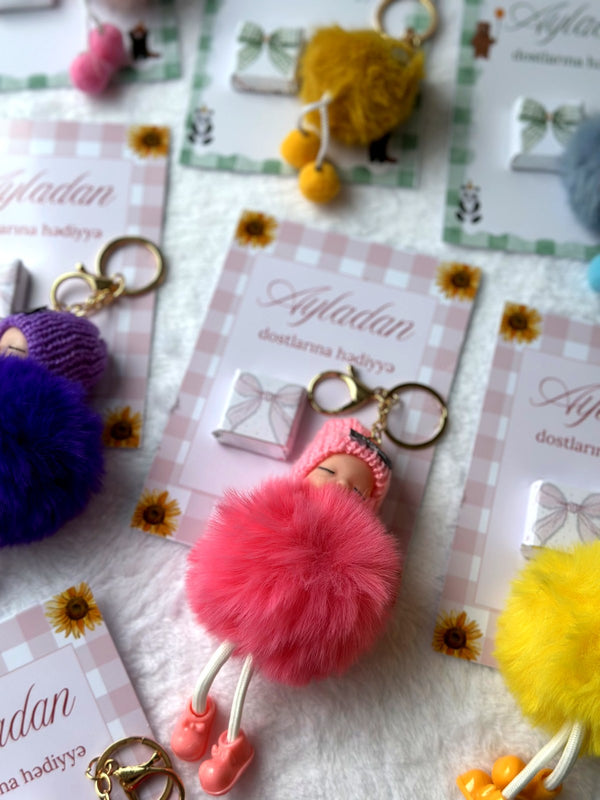 Floral Birthday Favor Cards – Keychain included — Chocoodad Baku