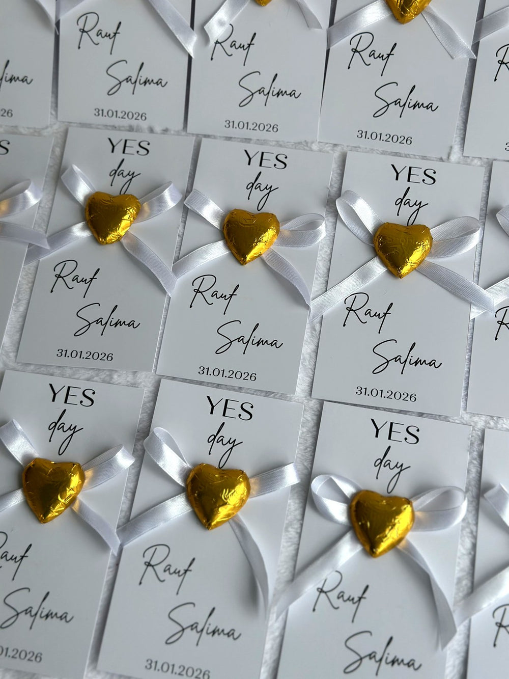 Engagement & Yes Day Chocolate Favor Cards – Personalized Chocolate — Chocoodad Baku