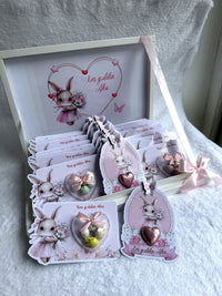Bunny Baby Welcome (30 Chocolate Cards & Box) – Personalized Chocolate — Chocoodad Baku