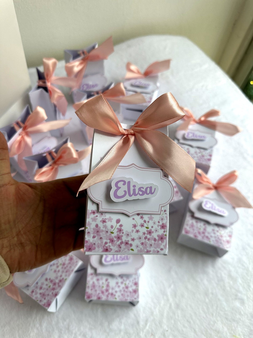 Floral Baby Welcome Baby Girl Mini Box – Personalized Chocolate — Chocoodad Baku