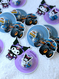 Monster Truck & Kuromi Birthday Favor Cards with Gifts attached – Personalized Ozmo Egg Chocolate — Chocoodad Baku