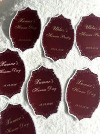 Henna Night Favor Cards — Chocoodad Baku