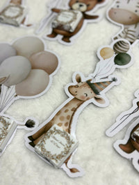 Safari designed Baby Welcome Favor Cards – Personalized Chocolate — Chocoodad Baku