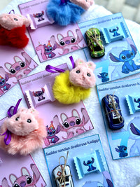 Lilo & Stitch School Party Favor Cards with Gifts attached — Chocoodad Baku