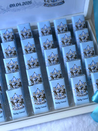 Carousel theme Welcome Baby Boy (35 Chocolates in Box) – Personalized Chocolate — Chocoodad Baku