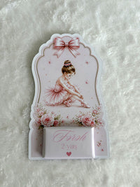 Ballerina 2nd Birthday Favor Cards – Personalized Chocolate — Chocoodad Baku