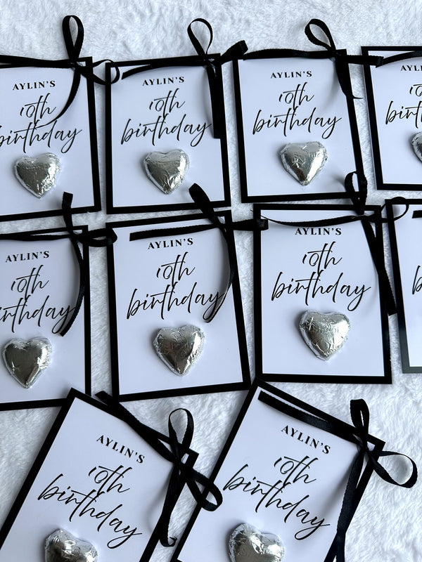 Heart Shaped Chocolate for 10th Birthday – Personalized Chocolate — Chocoodad Baku