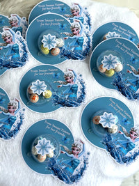 Frozen Elsa Birthday Favor Cards – Personalized Chocolate — Chocoodad Baku
