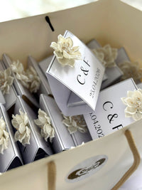 Floral Wedding Mini Box – Personalized Chocolate — Chocoodad Baku