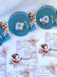 Frozen 5th Birthday Favor Cards – Personalized Chocolate — Chocoodad Baku