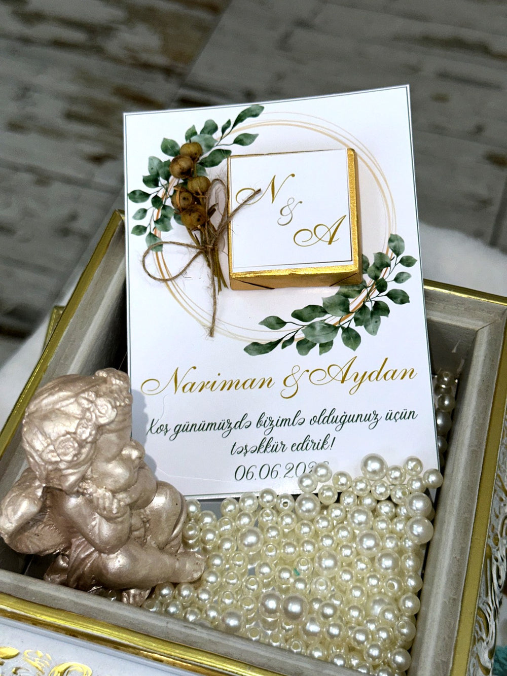 Wedding & Engagement Favor Cards – Personalized Chocolate — Chocoodad Baku