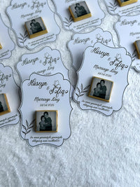 Floral Wedding & Marriage Day Chocolate Cards – Personalized Chocolate — Chocoodad Baku