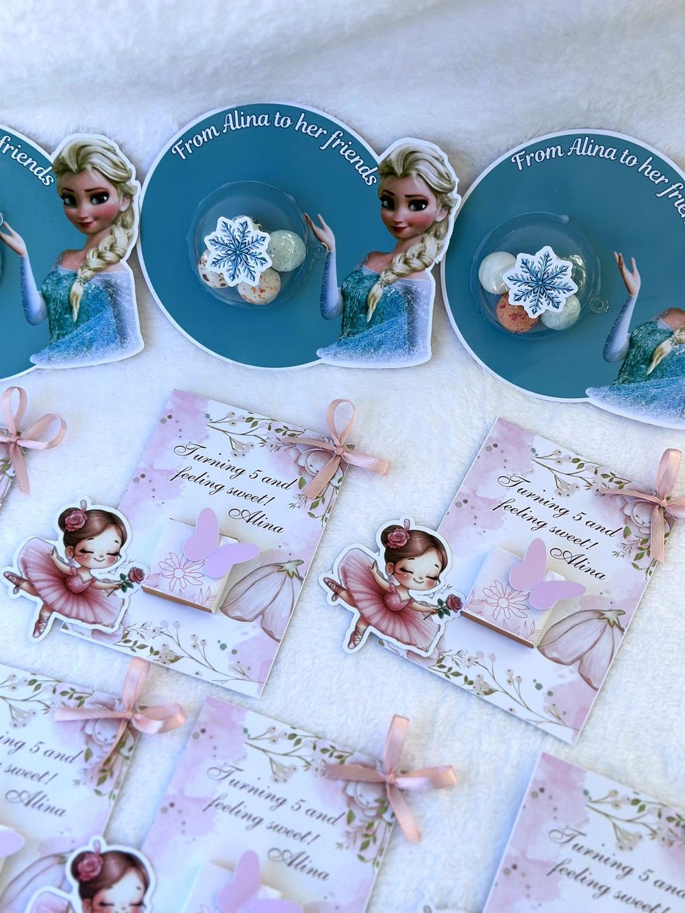 Frozen 5th Birthday Favor Cards – Personalized Chocolate — Chocoodad Baku