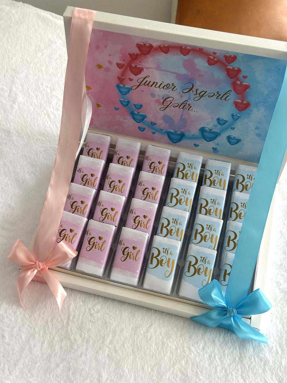 Baby Shower | Gender Reveal Party (24 chocolates in Box) — Chocoodad Baku